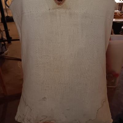 RARE Antique 100% cotton Champion stay open clothespin bag.