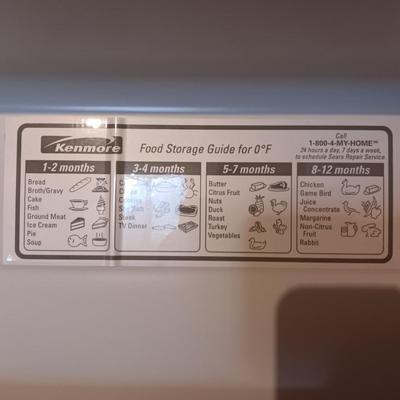 Nice working Kenmore upright freezer