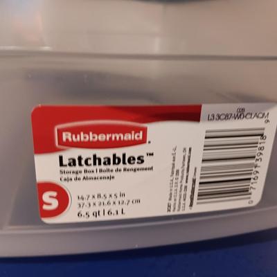 Sterlite and Rubbermaid storage totes with lids - 50-gallon storage locker trunk