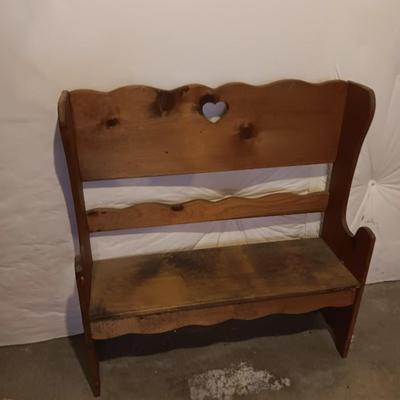 Wooden bench - child's bench or plant stand