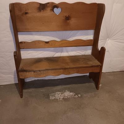 Wooden bench - child's bench or plant stand