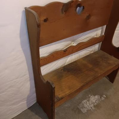 Wooden bench - child's bench or plant stand