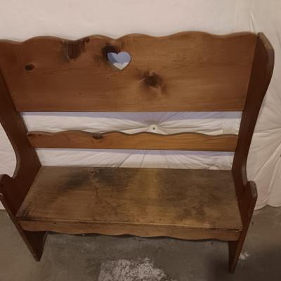 Wooden bench - child's bench or plant stand