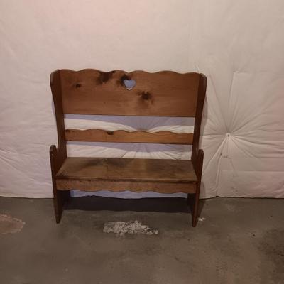 Wooden bench - child's bench or plant stand