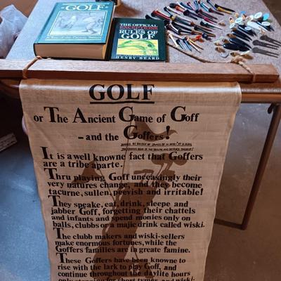For the Golfer - tapestry - golfing books - mug and T's