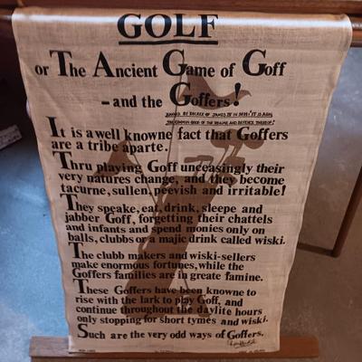 For the Golfer - tapestry - golfing books - mug and T's