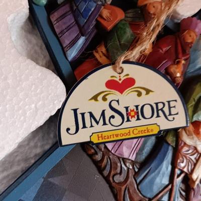 Jim Shores "Bethlehem's star" Nativity star figurine and San Fransico Music box Nativity with rocking Jesus