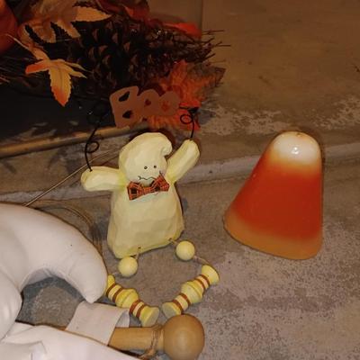 Fall / Halloween decorations - ghost - pumpkin - candle holder and more