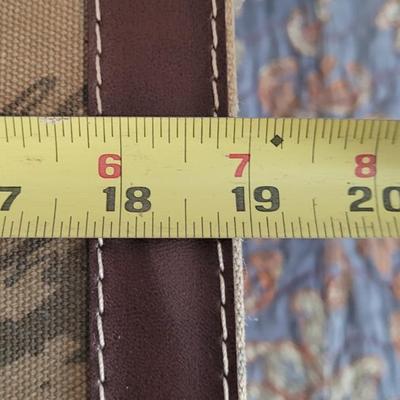 Vintage Trunk Covered by Printed Linen