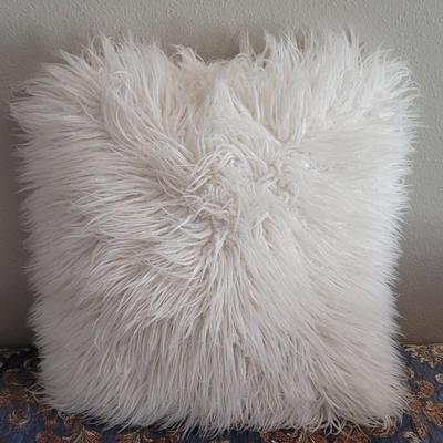 Faux Sheep Skin Decorative Pillow