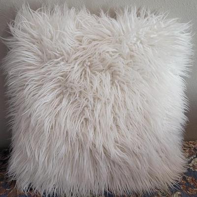 Faux Sheep Skin Decorative Pillow