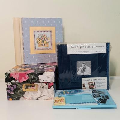 LOT 15U: Crafting Collection- Ott-Lite 13TCG, Photo Albums, Vintage Memory Album Kit & More