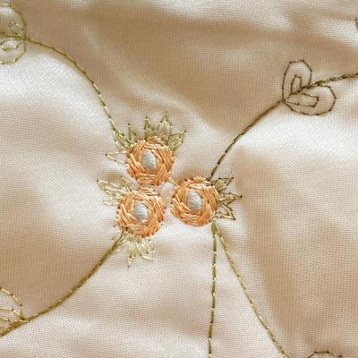 LOT 55U: JC Penney Home Collection Embroidered Bed Cover and Pillow Covers