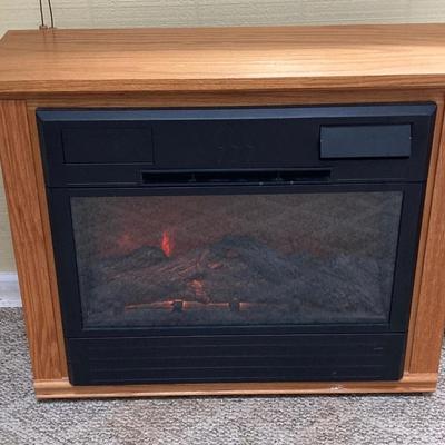 LOT 65S: Heat Surge Portable Electric Fireplace - Hand Built By Amish Craftsmen