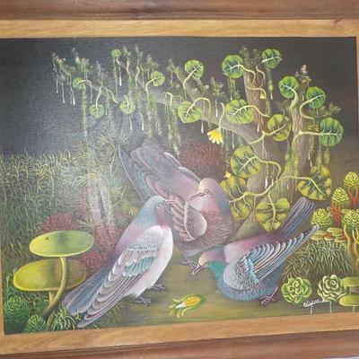 Original Oil Art "The Nesting" By Estigene. X.