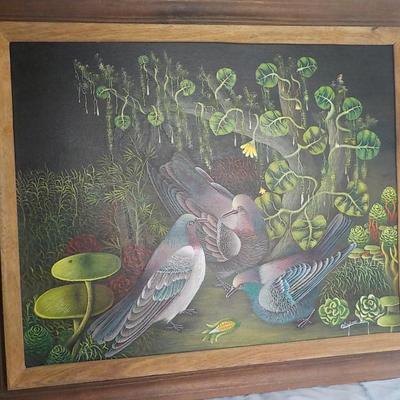 Original Oil Art "The Nesting" By Estigene. X.