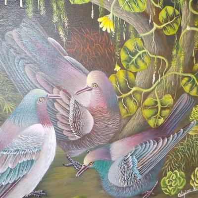 Original Oil Art "The Nesting" By Estigene. X.