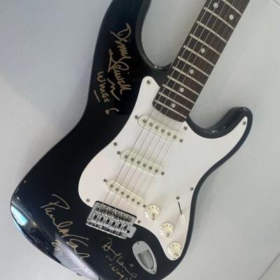 PAUL MCCARTNEY HAND SIGNED GUITAR WINGS