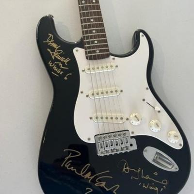 PAUL MCCARTNEY HAND SIGNED GUITAR WINGS
