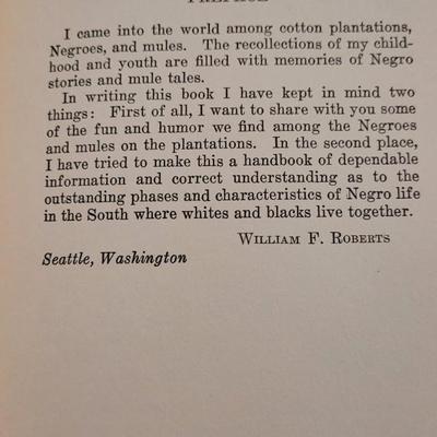 VERY RARE- 1st ed. 'Dixie Darkies' SIGNED by the Author William F. Roberts
