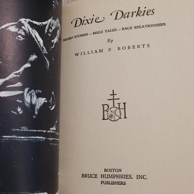 VERY RARE- 1st ed. 'Dixie Darkies' SIGNED by the Author William F. Roberts