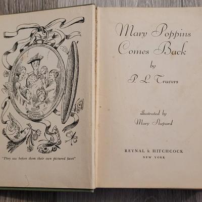 1935 1st ed. 'Mary Poppins Comes Back' by P.L. Travers