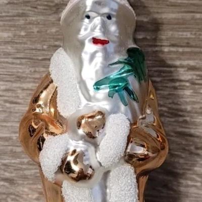 Vintage Made in Poland Glass Christmas Ornaments