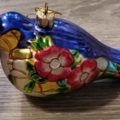 Vintage Made in Poland Glass Christmas Ornaments