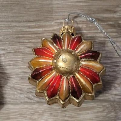Vintage Made in Poland Glass Christmas Ornaments