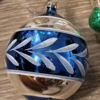 Vintage Mercury Glass Christmas Ornaments