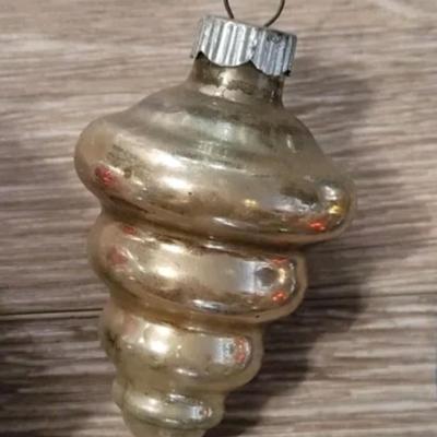 Vintage Mercury Glass Christmas Ornaments