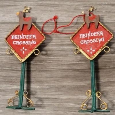 Vintage Reindeer Ornaments