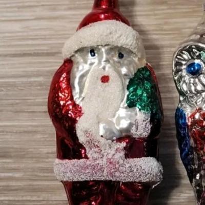 Vintage Mercury Glass Christmas Ornaments