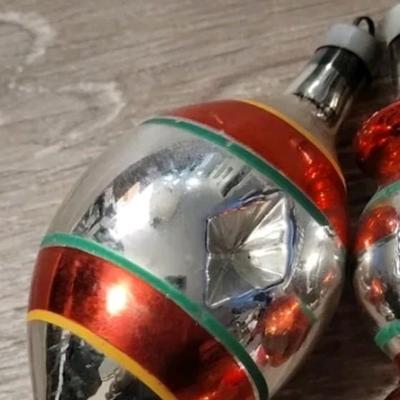 Vintage Mercury Glass Christmas Ornaments