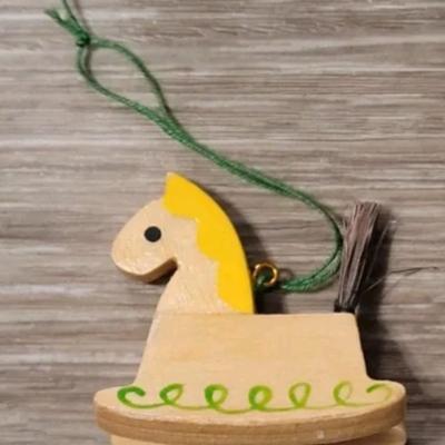 Vintage Wood Christmas Tree Ornaments