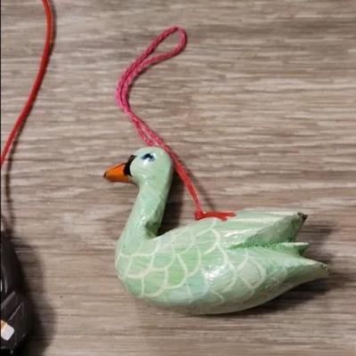 Vintage Wood Christmas Tree Ornaments