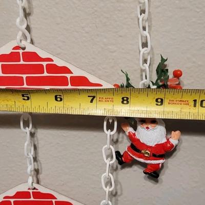 Vintage 1960s Plastic Santa Mobile