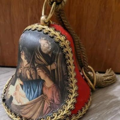 Vintage Refuge Musical Christmas Bell Tune SILENT NIGHT Ornament