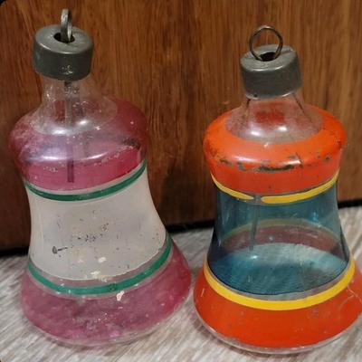 1950s Glass Bell Shaped Ornaments