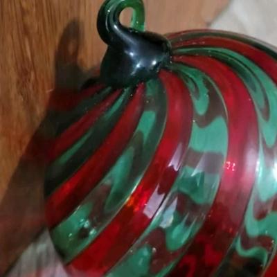 Murano Style Blown Glass Ornament