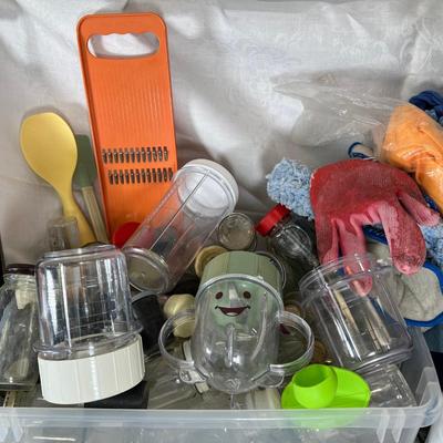 Japanese mandoline cutter, citrus juicers, bottles