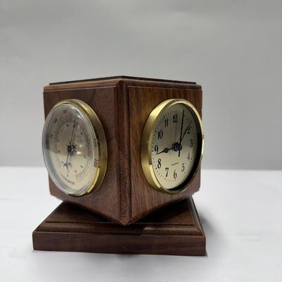 Thermometer, Barometer, Hygrometer, and Quartz Clock