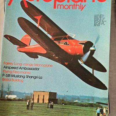 Lot of vintage magazines flying and airplanes Aeroplane Monthly, Airpower!