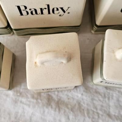 Antique Viktoria kitchen canisters ceramic Made in Germany