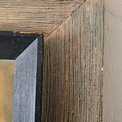 MCM Mid-century Modern Georges Braque lithograph print with vintage frame