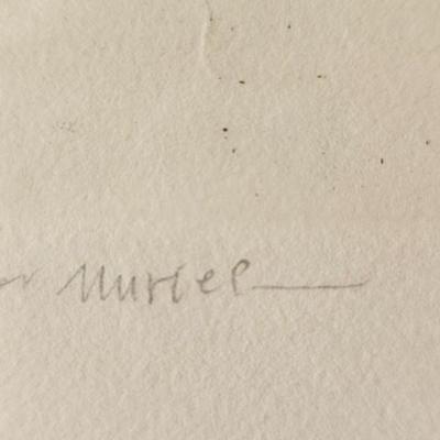 Signed and numbered Baskin print 1966 A bouquet of Wild Grasses