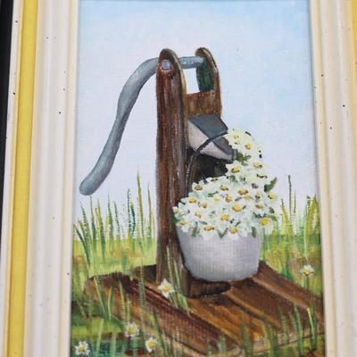 Three Framed Paintings (3)