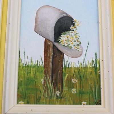 Three Framed Paintings (3)