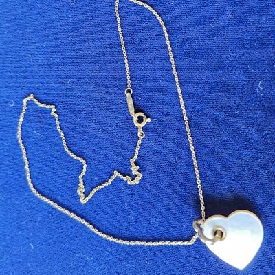Tiffany& CO. MOP Heart Necklace