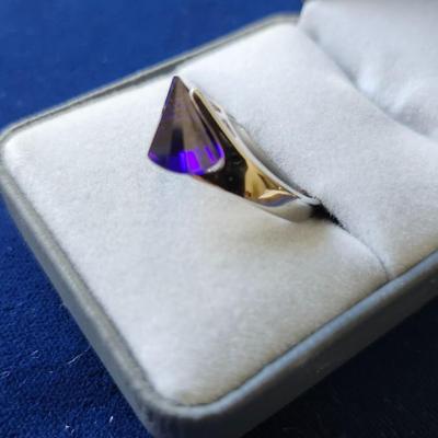 Amethyst Modernist Ring